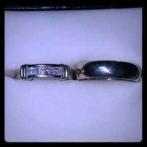 Sterling 925 vintage wedding rings